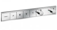Термостат Hansgrohe RainSelect (внешняя часть для 2 потребителей) 15380140 шлифованная бронза