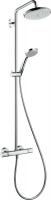 Душевая система с термостатом для душа Hansgrohe Croma Showerpipe 220 1jet 27185000 хром
