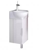 Тумба под раковину Aqwella Рио угловая 365х365 мм Rio.01.04 белый