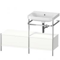 Консоль с раковиной Duravit Happy D.2 Plus 1200х490 мм HP4855N3636 хром/белый матовый