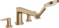 Смеситель для ванны Hansgrohe Talis E на 4 отверстия 71748140 шлифованная бронза