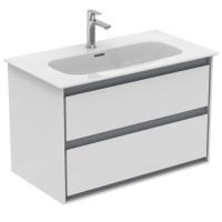 Тумба под раковину Ideal Standard Connect Air 800x440 мм E0819KN белый глянец/светло-серый матовый