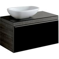 Тумба под раковину Geberit Citterio 884х504х543 мм 500.560.JJ.1 тёмный дуб/чёрный