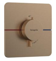 Термостат Hansgrohe ShowerSelect Comfort Q (внешняя часть) 15588140 шлифованная бронза