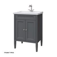 Тумба под раковину Caprigo Albion Concept 60 586х450 мм (2 двери) 34010 TP810 графит