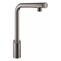 Смеситель для кухни Grohe Minta SmartControl с выдвижным изливом 31 613 A00 темный графит