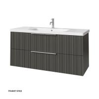 Тумба под раковину Caprigo Rain 120 1166х446 мм (2 ящика) 36516 SF-019 графит