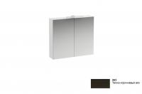 Зеркальный шкаф Laufen Base 800х700х185 мм с подсветкой 4028021102631 тёмно-коричневый вяз