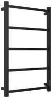 Полотенцесушитель электрический Стилье Формат 26 800х500 мм правый 31526-8050 матовый чёрный