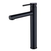 Смеситель для раковины Caprigo Don высокий 53-023-NER чёрный матовый