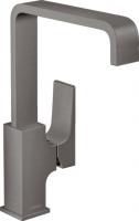 Смеситель для раковины Hansgrohe Metropol 230 ComfortZone поворотный излив 32511340 шлифованный чёрный хром