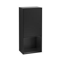 Пенал Villeroy & Boch Finion 418х270х936 мм петли слева F540PDPD чёрный матовый/чёрный матовый