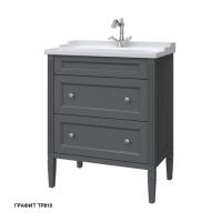 Тумба под раковину Caprigo Albion Concept 70 686х450 мм (2 ящика) 34022 TP810 графит