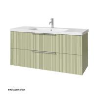 Тумба под раковину Caprigo Rain 120 1166х446 мм (2 ящика) 36516 SF-024 фисташка