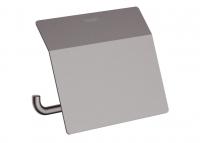 Держатель туалетной бумаги с крышкой Hansgrohe AddStoris 41753340 шлифованный чёрный хром