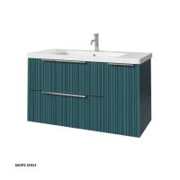 Тумба под раковину Caprigo Rain 100 976х446 мм (2 ящика, 1 дверь) 36515R SF-013 море