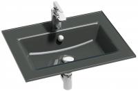 Раковина стеклянная Jacob Delafon Vox 600х460 мм EB2105-DD2 глянцевый серый