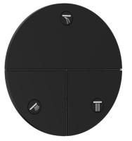 Запорный вентиль Hansgrohe ShowerSelect Comfort S (внешняя часть для 3 потребителей) 15558670 матовый чёрный