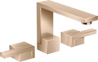 Смеситель для раковины Axor Edge 130 ComfortZone на 3 отверстия 46050300 полированное красное золото