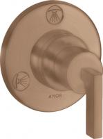 Запорный/переключающий вентиль Axor Citterio Trio/Quattro (внешняя часть) 39920310 шлифованное красное золото