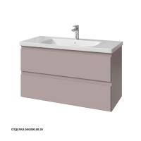 Тумба под раковину Caprigo Forte 100 976х446 мм (2 ящика) эмаль 36114EML 044 серый агат