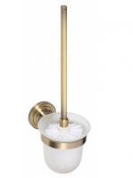 Туалетный ёрш Bemeta Retro подвесной, белая щётка 144113017 бронза