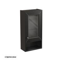 Шкафчик навесной Caprigo Albion 730х364х180 мм правый 10392 R В042 чёрный алюминий