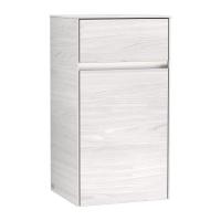 Боковой шкафчик Villeroy & Boch Collaro 404x748 мм петли слева, с подсветкой C032L0E8 белое дерево