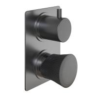 Смеситель встраиваемый Paini Domus (для 2 потребителей) 18PZ691PZ(1GQJAPI) чёрный матовый