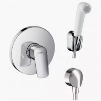 Гигиенический набор Hansgrohe SetLogis (71666000+32127000+27454000) белый/хром