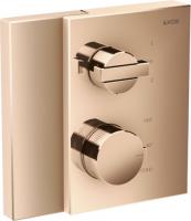 Термостат Axor Edge (внешняя часть для 2 потребителей) 46760300 полированное красное золото