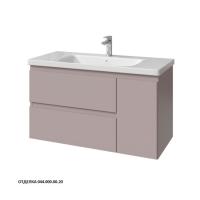 Тумба под раковину Caprigo Forte 100 976х446 мм (2 ящика, 1 дверь) эмаль 36115R EML 044 серый агат