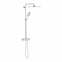 Душевая система с термостатом для душа Grohe Rainshower SmartActive 310 мм Mono Cube 26 649 000 хром