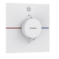 Термостат Hansgrohe ShowerSelect Comfort E (внешняя часть для 1 потребителя) 15571700 матовый белый