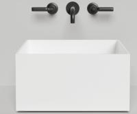 Раковина накладная Salini Armonia Square 02 450x450 мм S-Stone 130522M белый матовый