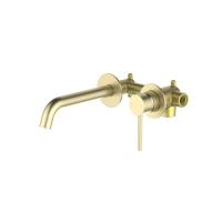 Смеситель для раковины Aquatek Европа настенный AQ1313BG шлифованное золото