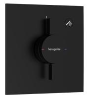 Смеситель Hansgrohe DuoTurn E (внешняя часть для 1 потребителя) 75617670 матовый чёрный
