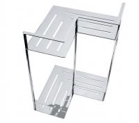 Полка для душа угловая двойная Bemeta Cytro 240х240 мм 146208222 хром