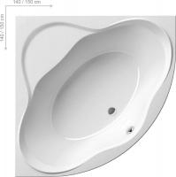 Ванна акриловая Ravak New Day 150x150 см C661000000 белый