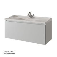 Тумба под раковину Caprigo Ponza-A 120 1190х469 мм гладкий фасад 13515 F В077 бело-серый