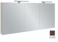 Зеркальный шкаф Jacob Delafon 1300х650х143 мм EB779RU-N23 ледяной коричневый глянцевый