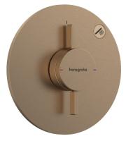 Смеситель Hansgrohe DuoTurn S (внешняя часть для 1 потребителя) 75618140 шлифованная бронза