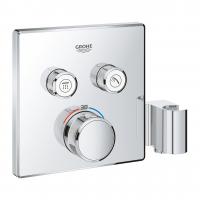 Термостат Grohe Grohtherm SmartControl (внешняя часть для 2 потребителей) с держателем для ручного душа 29 125 000 хром