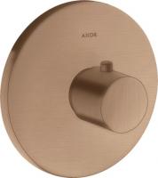 Термостат Axor Uno HighFlow (внешняя часть) 38715310 шлифованное красное золото