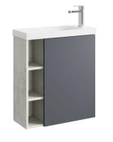 Фасад для тумбы Aqwella Alba 60 см ALB0706GRМ серый матовый