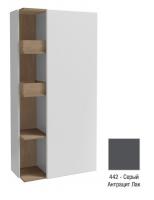 Подвесная колонна Jacob Delafon Terrace Premium 750х350х1500 мм петли справа EB1741DRU-442 серый антрацит глянцевый