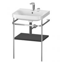 Консоль с раковиной Duravit Happy D.2 Plus 575х490 мм HP4835E8080 хром/графит матовый