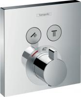 Термостат Hansgrohe ShowerSelect (внешняя часть для 2 потребителей) 15763000 хром