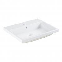 Раковина полувстраиваемая Grohe Cube Ceramic 605x490 мм 39 479 00H белый