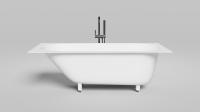 Ванна встраиваемая Salini Ornella S-Sense 170х70 см 102313G белый глянец